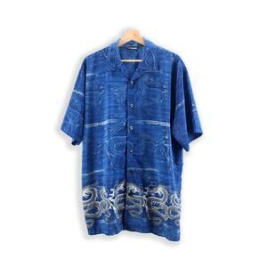 Y2K Vintage Dragon Shirt - Chinese Dragon Matrix Shirt - L